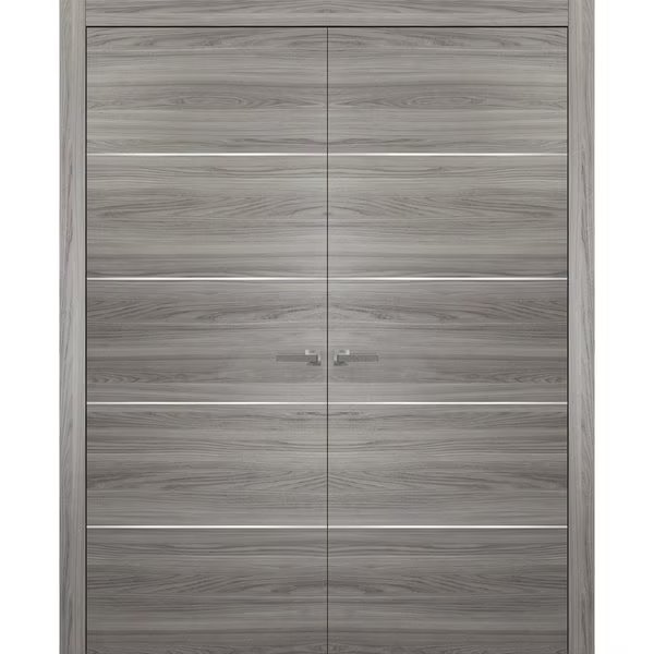 Double Pocket Interior Door, White, Sartodoors, Mfr#: PLANUM20DD-GA-7284